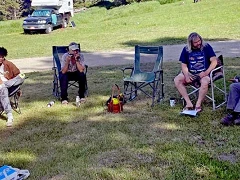 Board Meeting in the shade